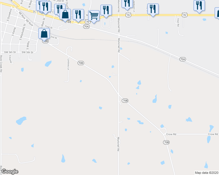 map of restaurants, bars, coffee shops, grocery stores, and more near 1353 Oklahoma 70B in Kingston