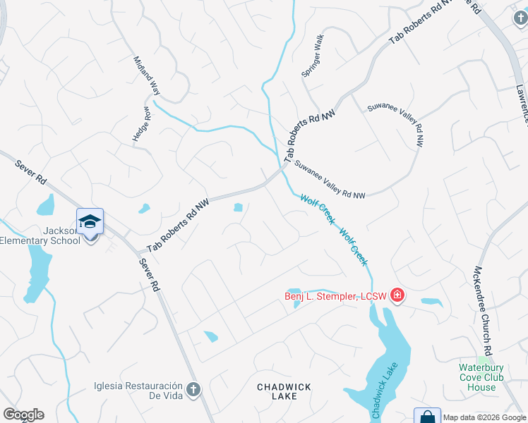 map of restaurants, bars, coffee shops, grocery stores, and more near 1949 Whitehawk Court Northwest in Lawrenceville