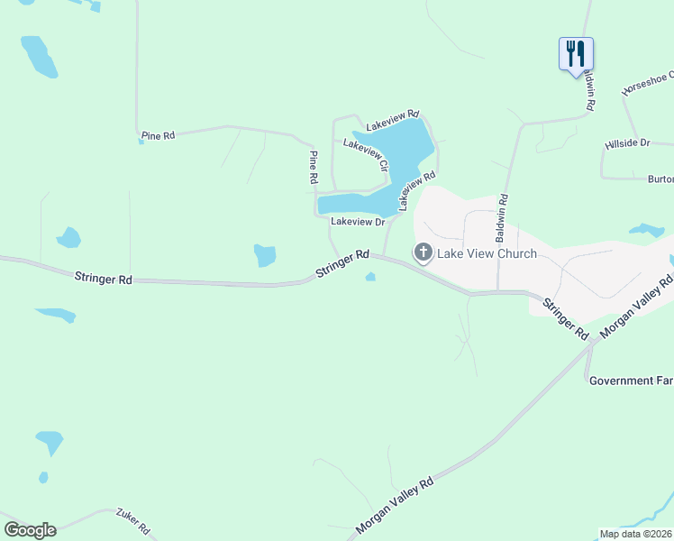 map of restaurants, bars, coffee shops, grocery stores, and more near 414 Stringer Road in Rockmart