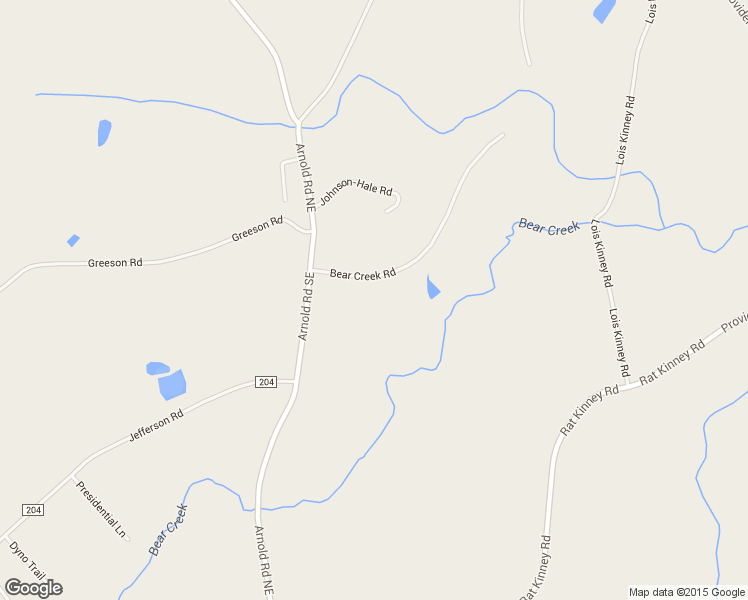 map of restaurants, bars, coffee shops, grocery stores, and more near 2425 Bear Creek Road in Statham