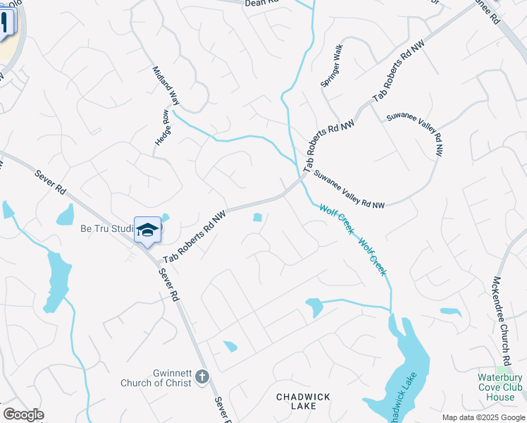 map of restaurants, bars, coffee shops, grocery stores, and more near 1081 Talon Trace Northwest in Lawrenceville