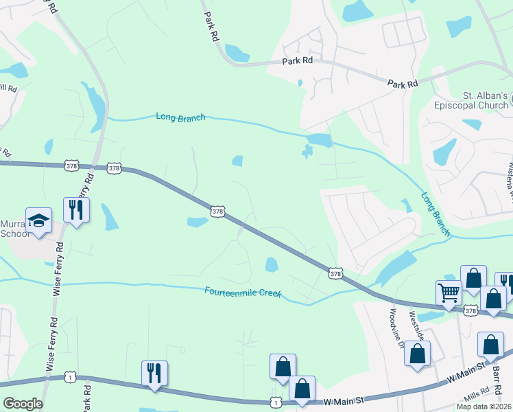 map of restaurants, bars, coffee shops, grocery stores, and more near 404 U.S. 378 in Lexington