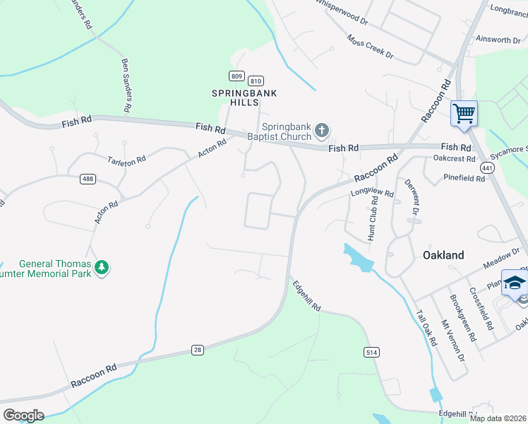 map of restaurants, bars, coffee shops, grocery stores, and more near 2390 Drexel Court in Dalzell