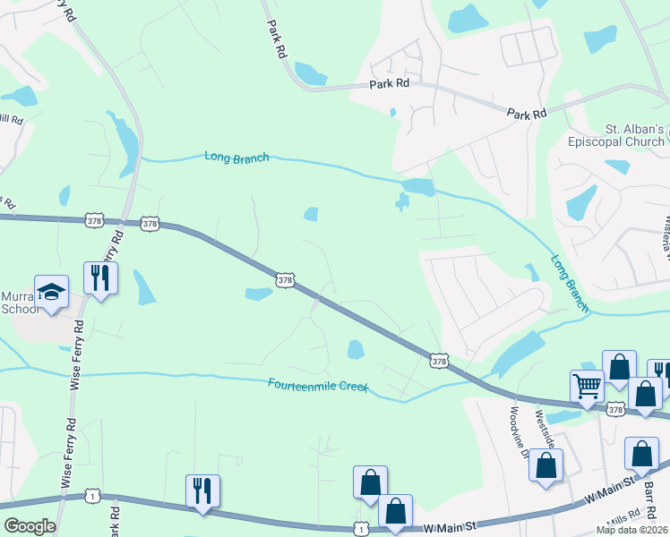 map of restaurants, bars, coffee shops, grocery stores, and more near 404 U.S. 378 in Lexington