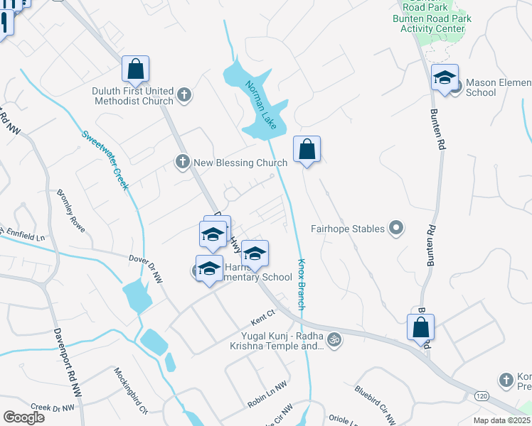 map of restaurants, bars, coffee shops, grocery stores, and more near 2978 Duluth Highway in Duluth