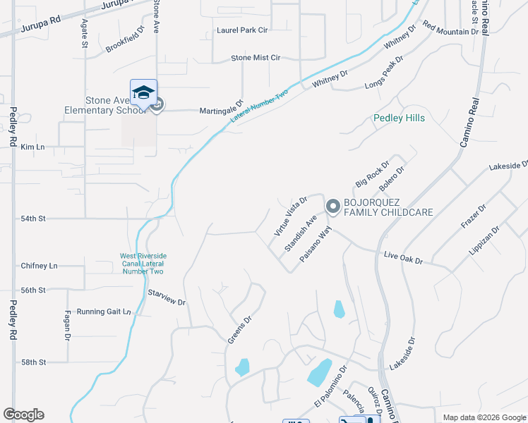 map of restaurants, bars, coffee shops, grocery stores, and more near 7951 Putter Circle in Riverside
