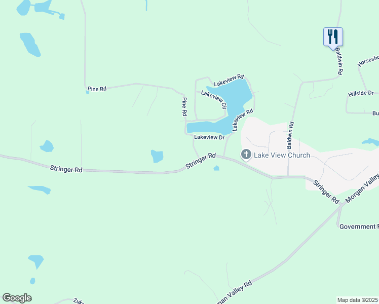 map of restaurants, bars, coffee shops, grocery stores, and more near 414 Stringer Road in Rockmart
