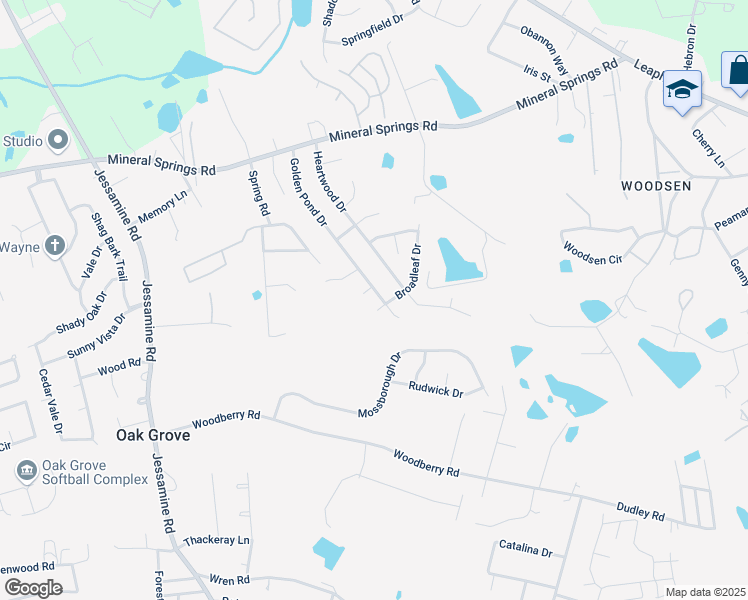 map of restaurants, bars, coffee shops, grocery stores, and more near 108 Red Maple Court in Lexington