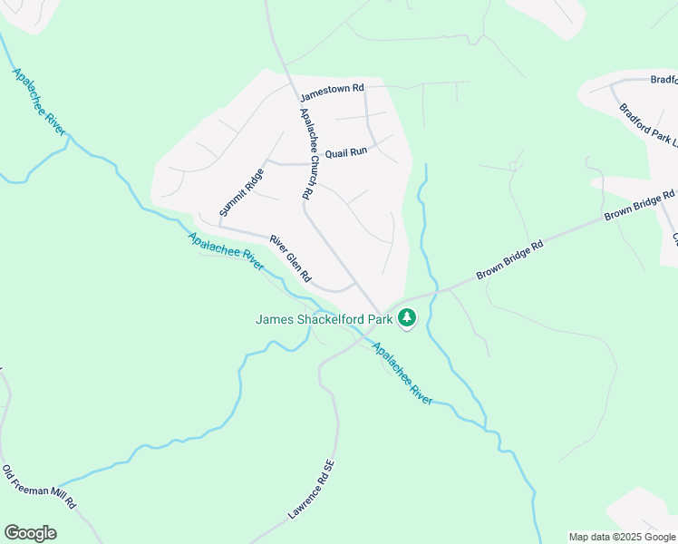 map of restaurants, bars, coffee shops, grocery stores, and more near 273 Apalachee Church Road in Auburn