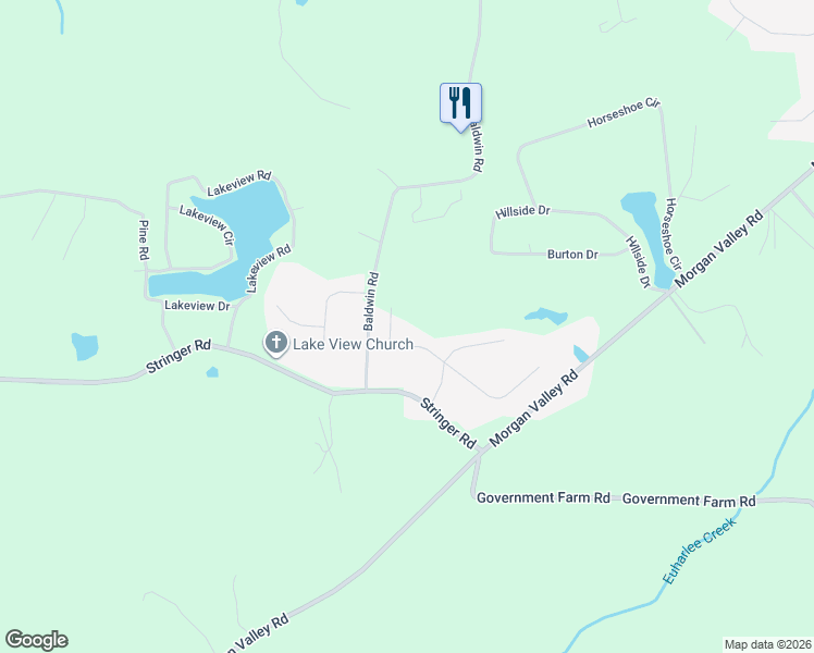 map of restaurants, bars, coffee shops, grocery stores, and more near 12 Morgan Lane in Rockmart