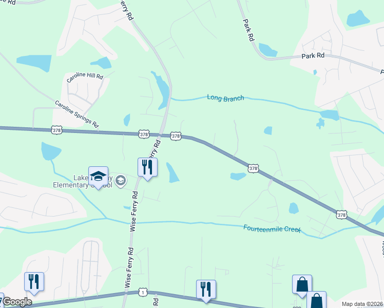 map of restaurants, bars, coffee shops, grocery stores, and more near 463-513 U.S. 378 in Lexington