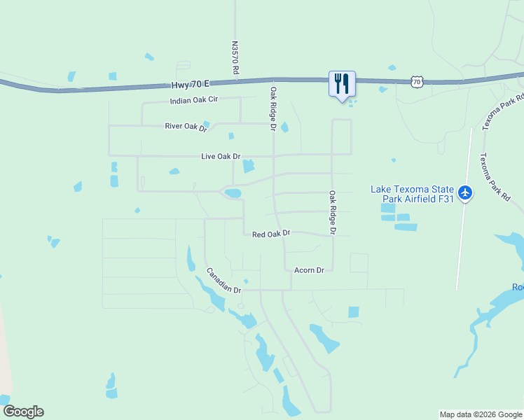 map of restaurants, bars, coffee shops, grocery stores, and more near 6900 Black Oak Trail in Kingston
