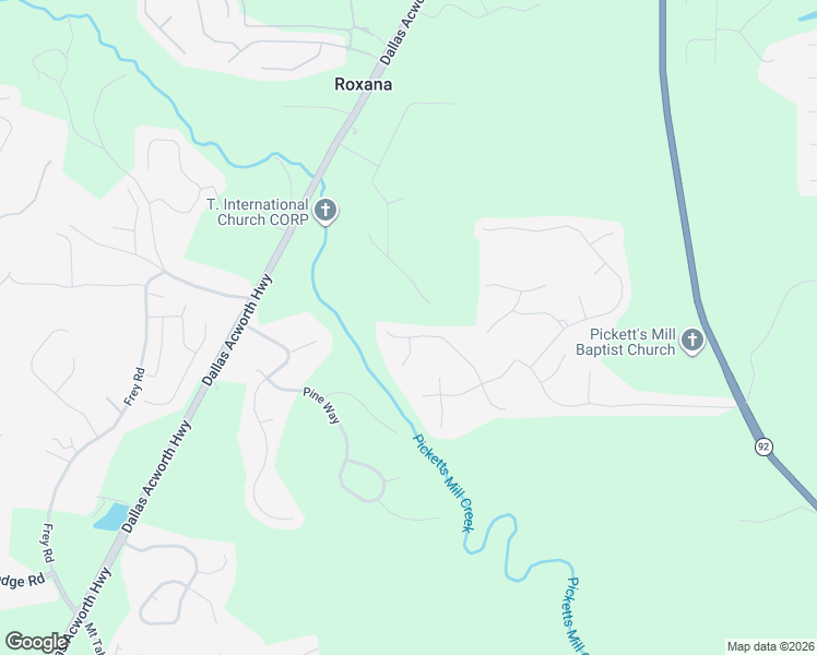 map of restaurants, bars, coffee shops, grocery stores, and more near 258 Grand Oak Trail in Dallas