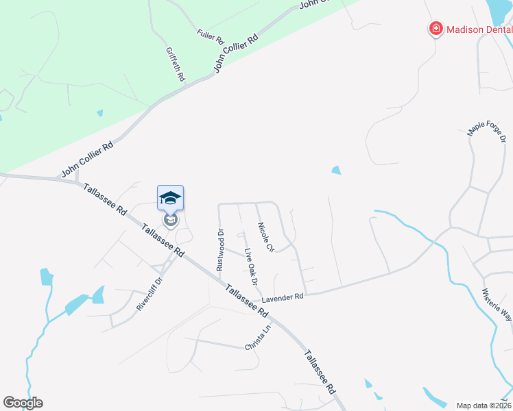 map of restaurants, bars, coffee shops, grocery stores, and more near 395 Rustwood Drive in Athens