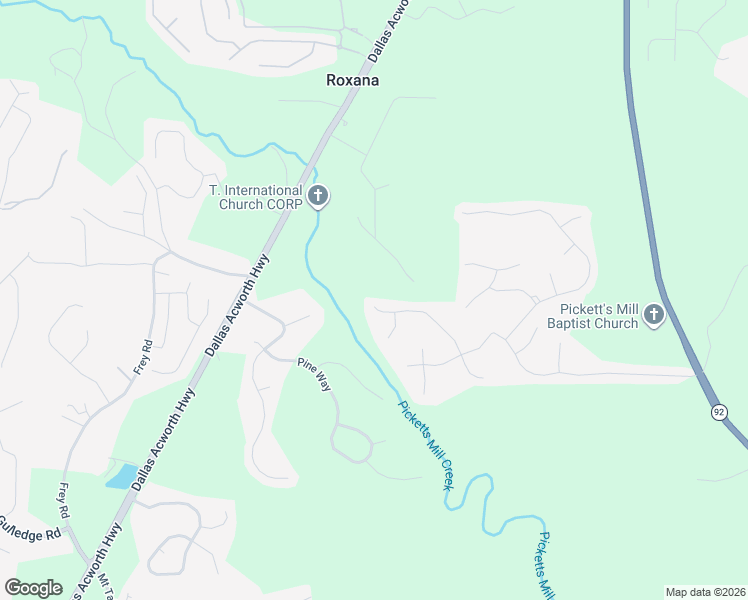 map of restaurants, bars, coffee shops, grocery stores, and more near 258 Grand Oak Trail in Dallas