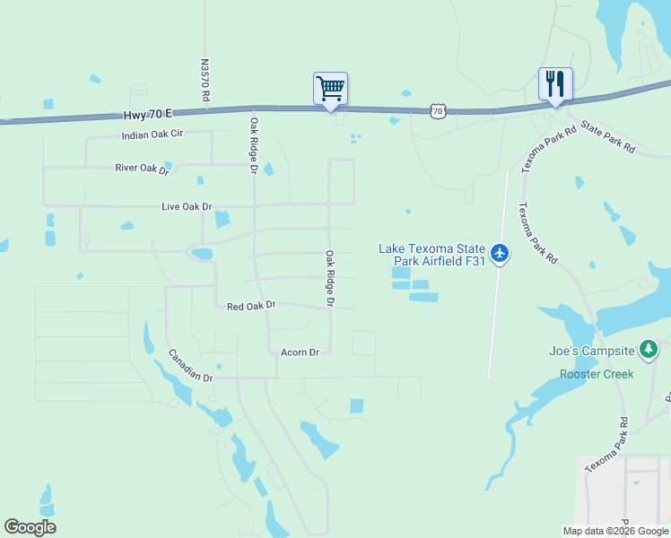 map of restaurants, bars, coffee shops, grocery stores, and more near 6644 Black Oak Trail in Kingston