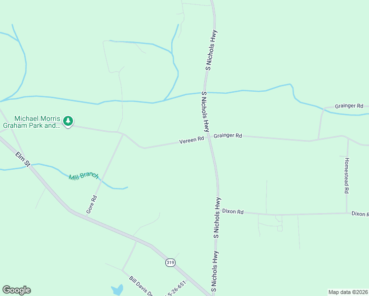 map of restaurants, bars, coffee shops, grocery stores, and more near 1700-1798 Vereen Road in Aynor