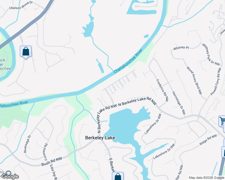 map of restaurants, bars, coffee shops, grocery stores, and more near 4228 West River Park in Duluth