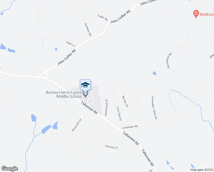 map of restaurants, bars, coffee shops, grocery stores, and more near 307 Rustwood Drive in Athens