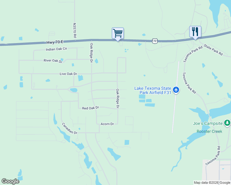 map of restaurants, bars, coffee shops, grocery stores, and more near 6644 Black Oak Trail in Kingston