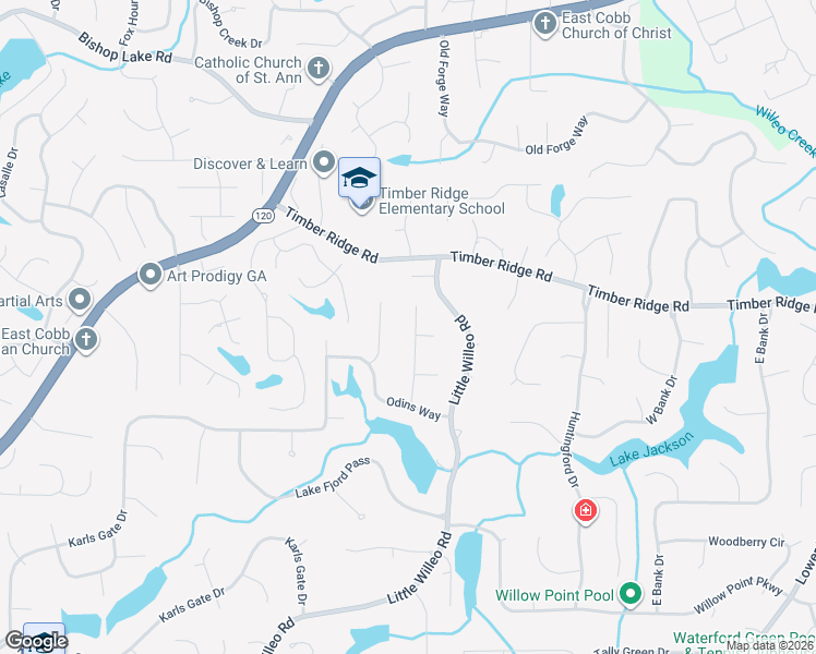 map of restaurants, bars, coffee shops, grocery stores, and more near 1699 Nordic Trce in Marietta