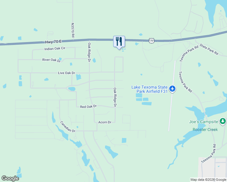 map of restaurants, bars, coffee shops, grocery stores, and more near 6644 Black Oak Trail in Kingston