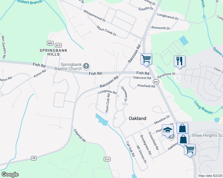 map of restaurants, bars, coffee shops, grocery stores, and more near 2423 Hunt Club Road in Sumter