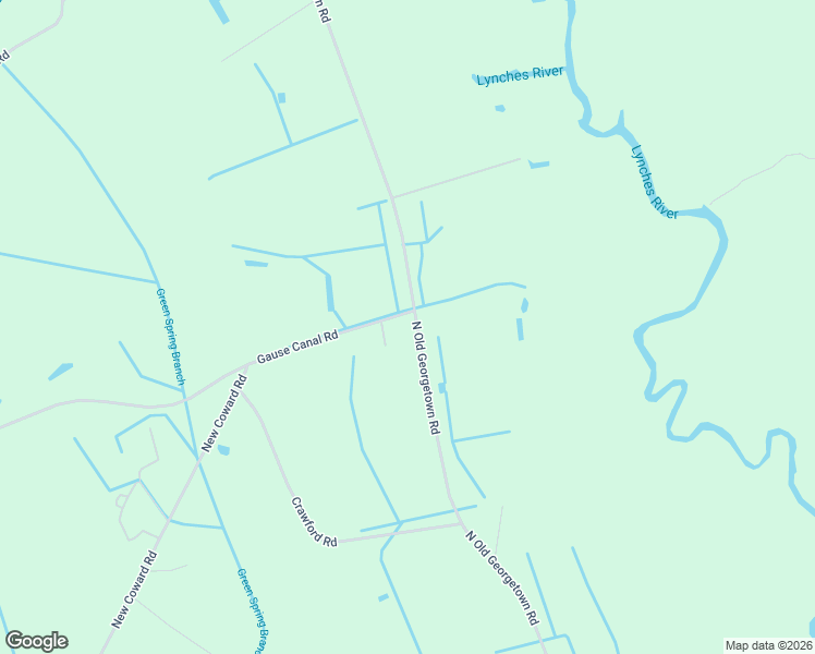 map of restaurants, bars, coffee shops, grocery stores, and more near 1006 Gause Canal Rd in Coward