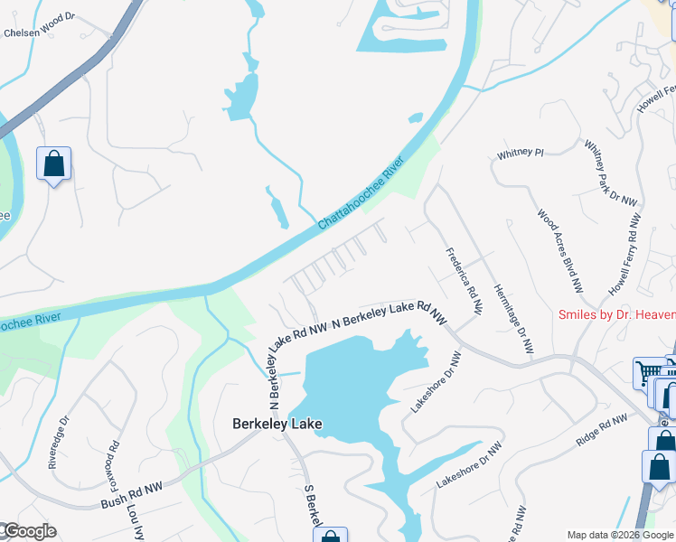 map of restaurants, bars, coffee shops, grocery stores, and more near 4216 Central River Park in Duluth