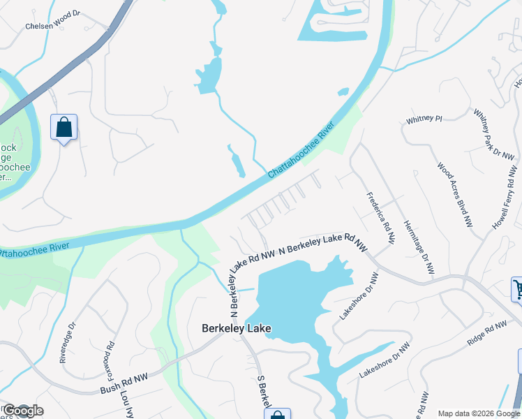 map of restaurants, bars, coffee shops, grocery stores, and more near 4248 West River Park in Duluth