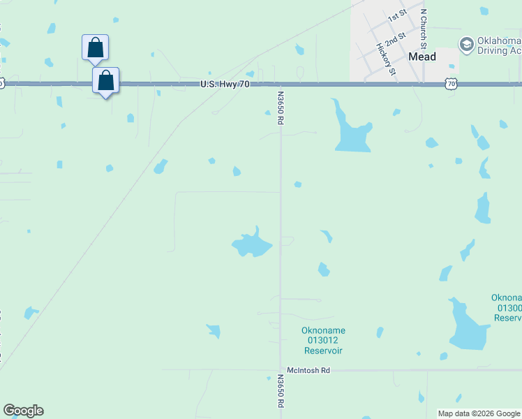 map of restaurants, bars, coffee shops, grocery stores, and more near 407 Mead Cemetery Road in Mead