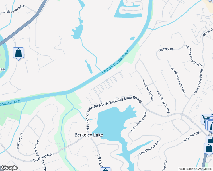 map of restaurants, bars, coffee shops, grocery stores, and more near 4226 Central River Park in Duluth