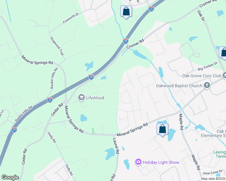 map of restaurants, bars, coffee shops, grocery stores, and more near 531 Crooked Pine Court in Lexington