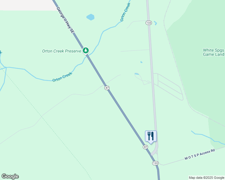 map of restaurants, bars, coffee shops, grocery stores, and more near 4150 George II Highway Southeast in Southport