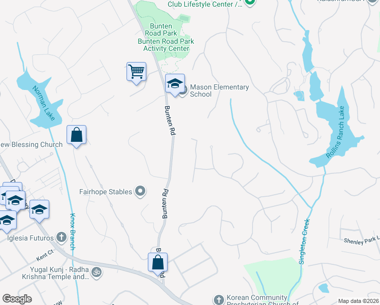 map of restaurants, bars, coffee shops, grocery stores, and more near 2796 Eudora Trail in Duluth