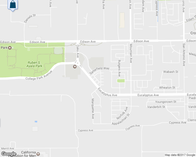 map of restaurants, bars, coffee shops, grocery stores, and more near 6046 Bellevue Street in Chino