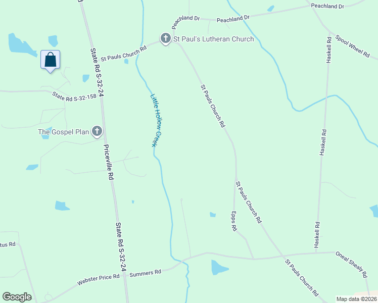 map of restaurants, bars, coffee shops, grocery stores, and more near 514 Saint Pauls Church Road in Gilbert