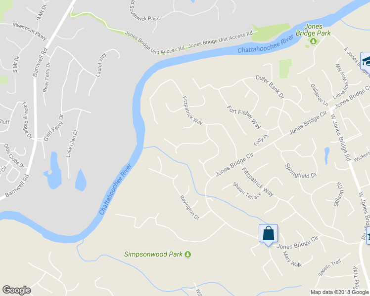 map of restaurants, bars, coffee shops, grocery stores, and more near 5692 Creekside Dr in Norcross