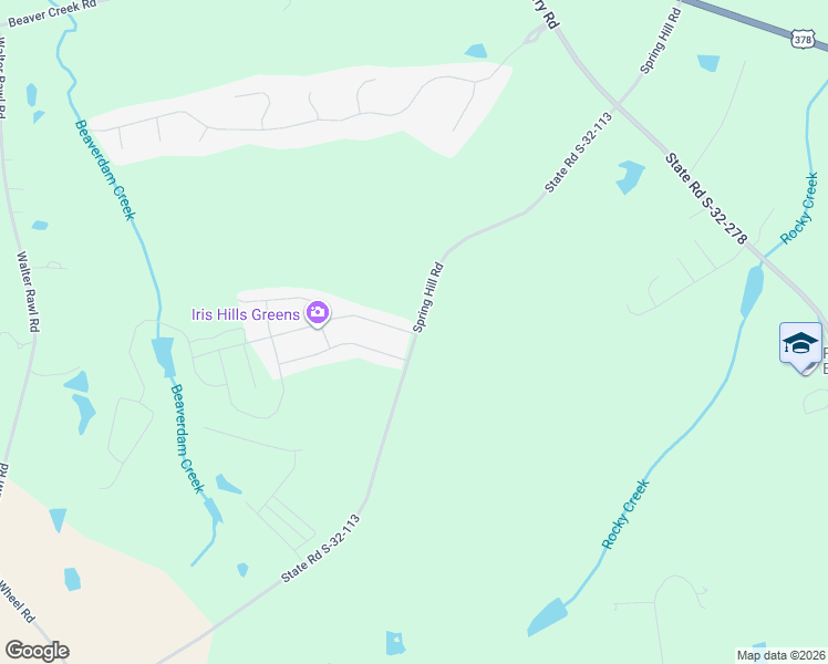 map of restaurants, bars, coffee shops, grocery stores, and more near 444 Spring Hill Road in Lexington