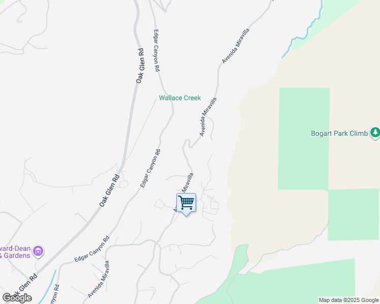 map of restaurants, bars, coffee shops, grocery stores, and more near 8800 Avenida Miravilla in Cherry Valley