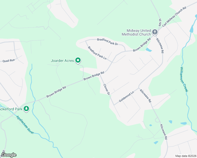 map of restaurants, bars, coffee shops, grocery stores, and more near 283 Clover Drive in Auburn