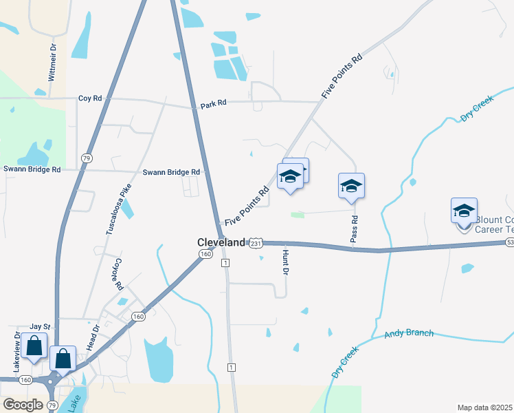 map of restaurants, bars, coffee shops, grocery stores, and more near 71 High School Street in Cleveland