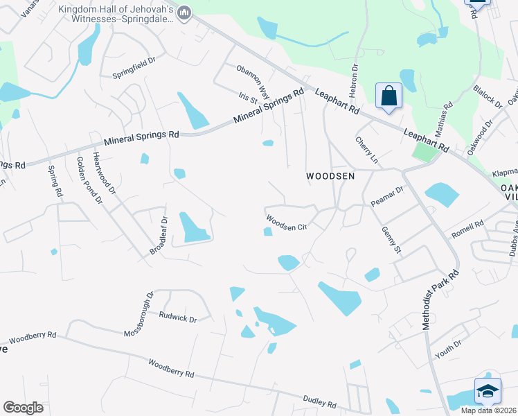 map of restaurants, bars, coffee shops, grocery stores, and more near 3224 Woodsen Circle in West Columbia