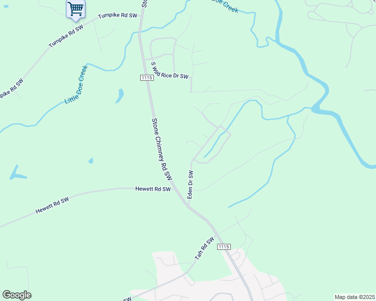 map of restaurants, bars, coffee shops, grocery stores, and more near 823 Treasure Cove Ln SW in Brunswick County