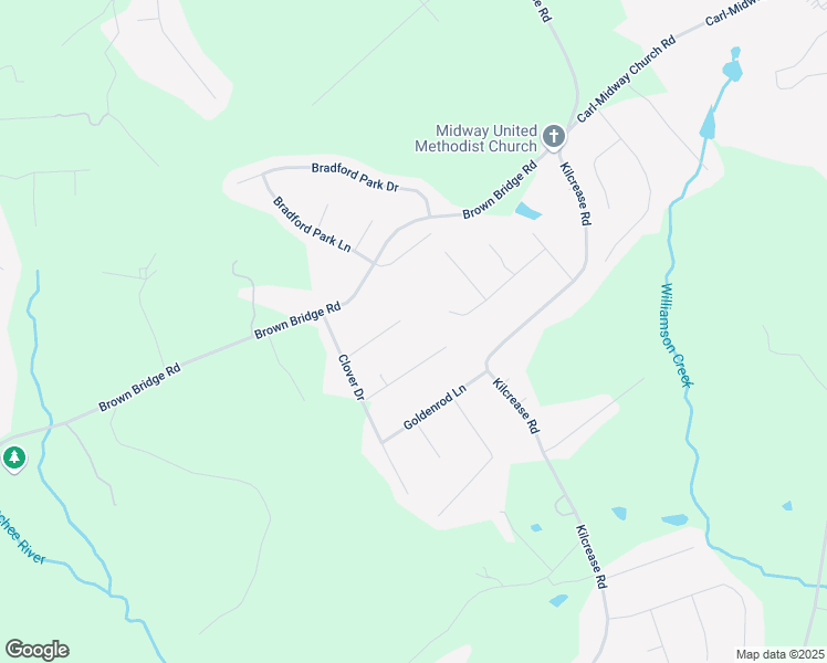 map of restaurants, bars, coffee shops, grocery stores, and more near 305 Dandelion Ln in Auburn