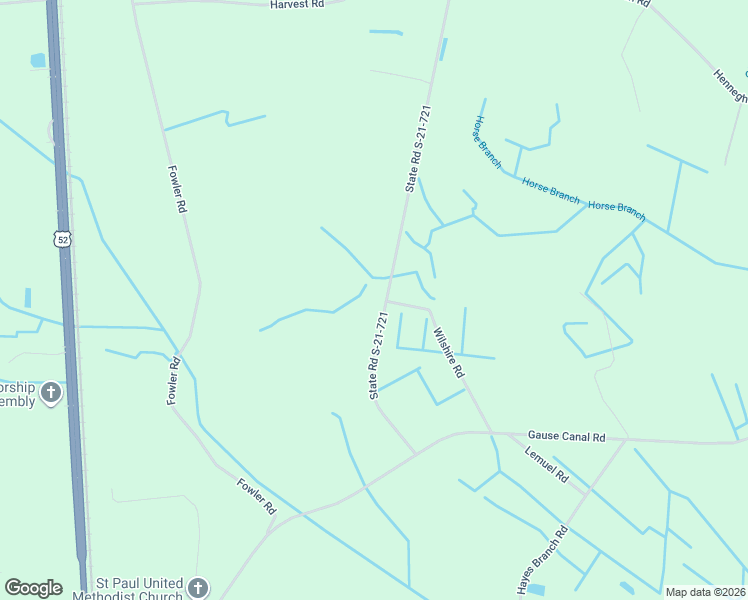 map of restaurants, bars, coffee shops, grocery stores, and more near 4701 State Road S-21-721 in Coward