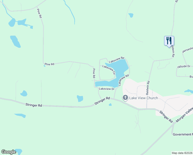 map of restaurants, bars, coffee shops, grocery stores, and more near 476 Lakeview Road in Rockmart