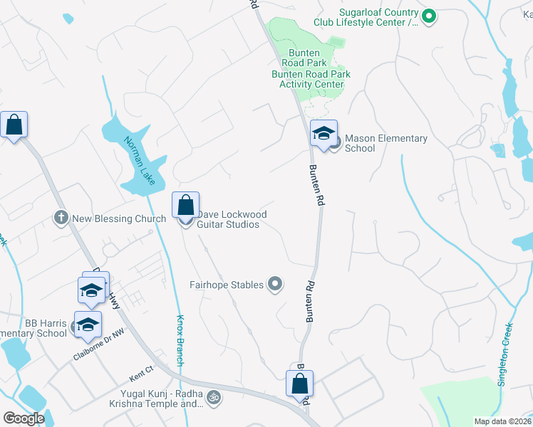 map of restaurants, bars, coffee shops, grocery stores, and more near 2953 Paddock Trail in Duluth