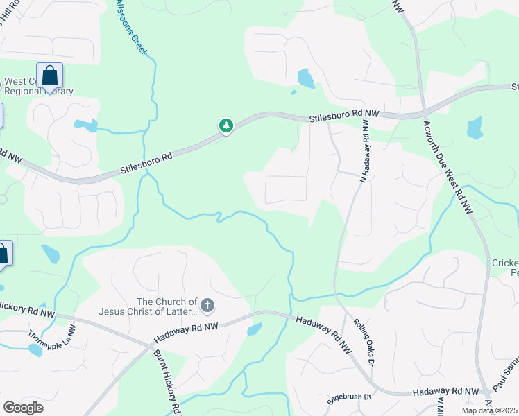map of restaurants, bars, coffee shops, grocery stores, and more near 4516 Creekwood Circle in Kennesaw