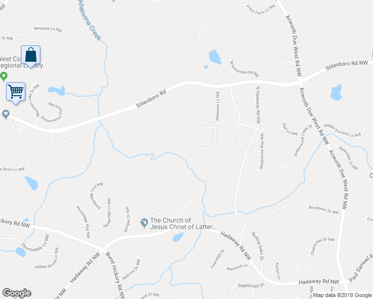 map of restaurants, bars, coffee shops, grocery stores, and more near 4514 Creekwood Circle in Kennesaw